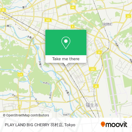 PLAY LAND BIG CHERRY 羽村店 map