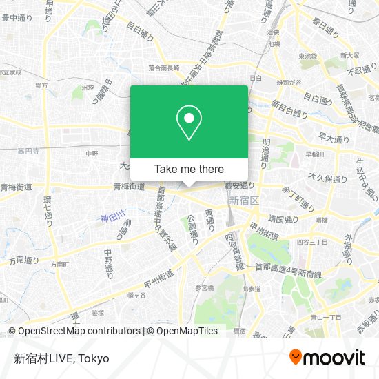 新宿村LIVE map