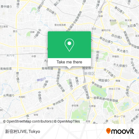 新宿村LIVE map