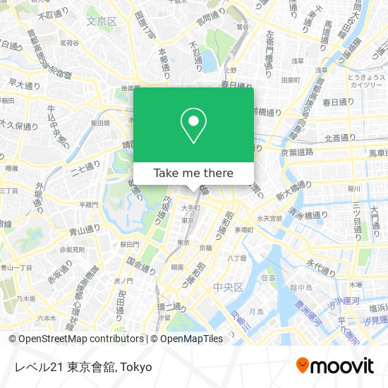レベル21 東京會舘 map