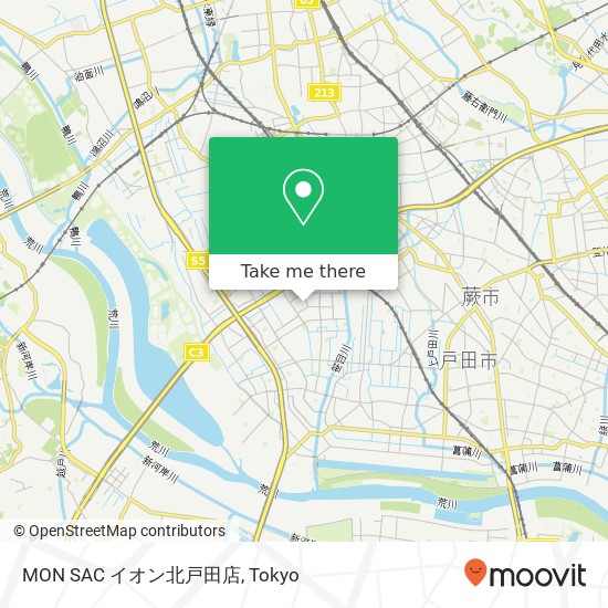 MON SAC イオン北戸田店 map