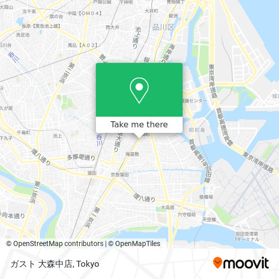 ガスト 大森中店 map