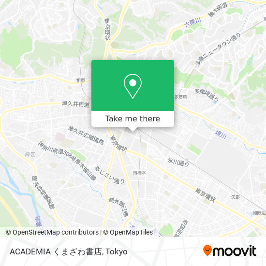 ACADEMIA くまざわ書店 map