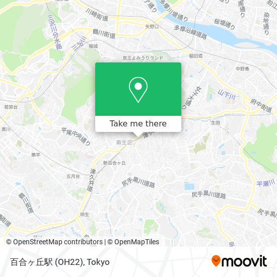 百合ヶ丘駅 (OH22) map