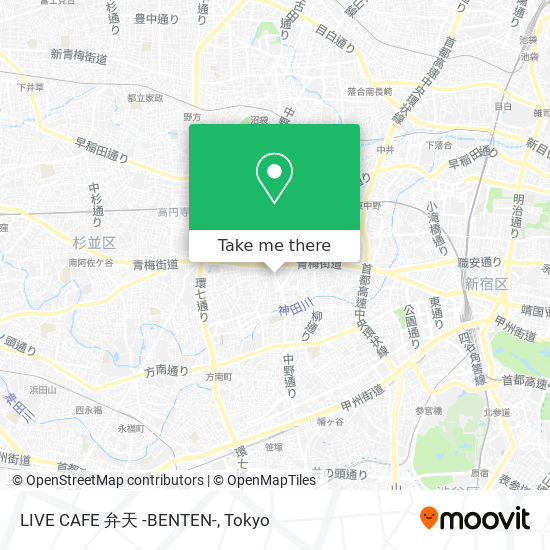 LIVE CAFE 弁天 -BENTEN- map