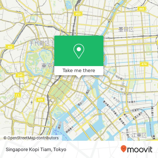 Singapore Kopi Tiam map