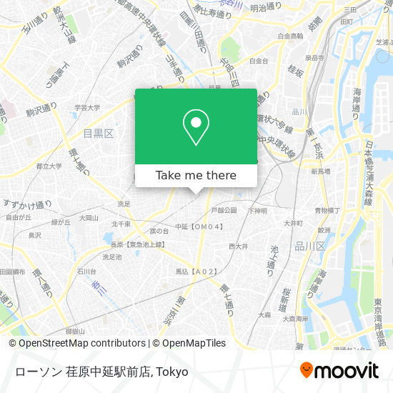 ローソン 荏原中延駅前店 map