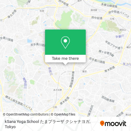 kSana Yoga School たまプラーザ クシャナヨガ map