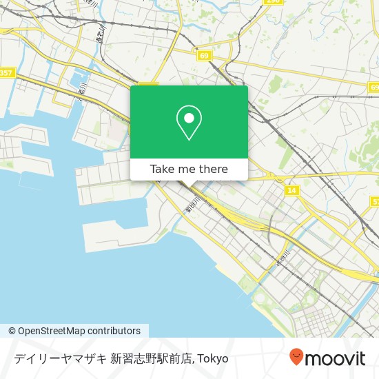 デイリーヤマザキ 新習志野駅前店 map
