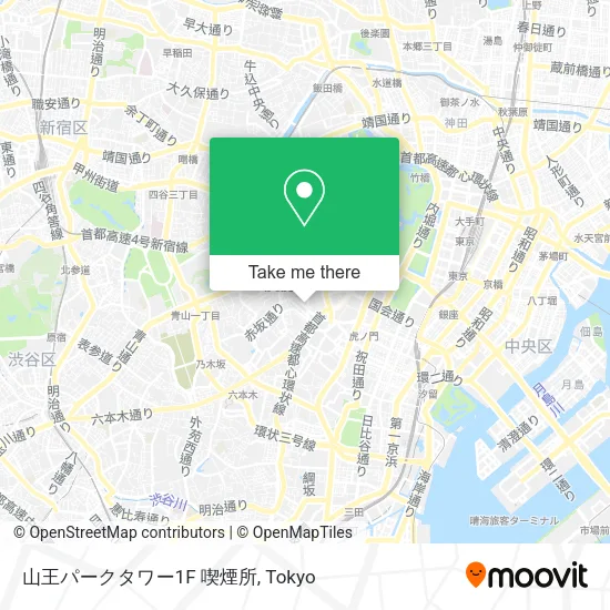 Sanno Park Tower 1F Smoking Area map