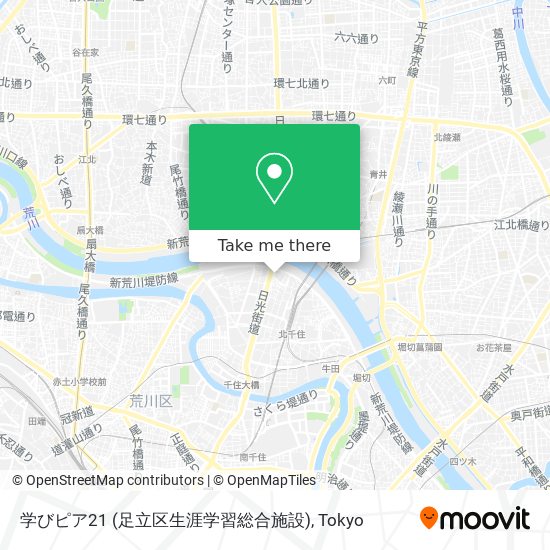 学びピア21 (足立区生涯学習総合施設) map