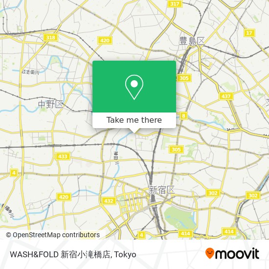 WASH&FOLD 新宿小滝橋店 map
