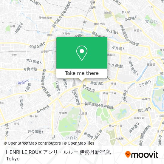 HENRI LE ROUX アンリ・ルルー 伊勢丹新宿店 map
