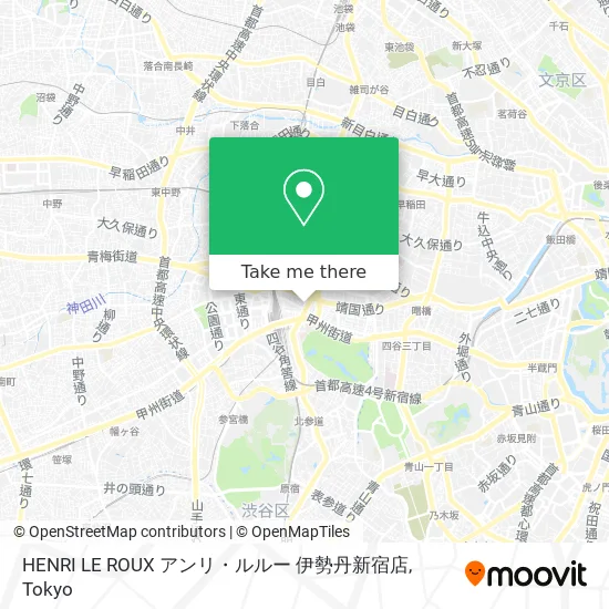 HENRI LE ROUX アンリ・ルルー 伊勢丹新宿店 map