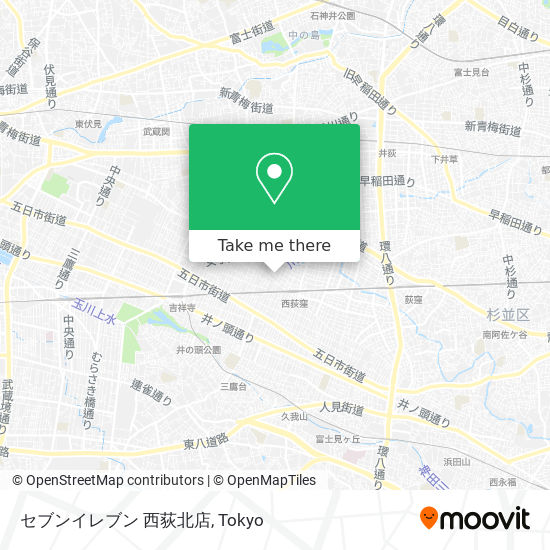 セブンイレブン 西荻北店 map