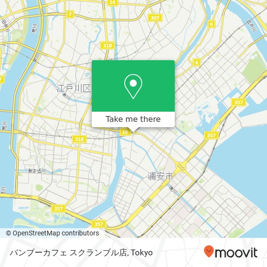 バンブーカフェ スクランブル店 map