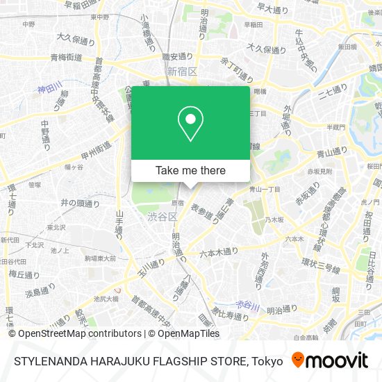 STYLENANDA HARAJUKU FLAGSHIP STORE map