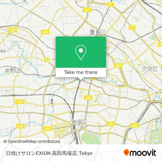 日焼けサロンEXION 高田馬場店 map