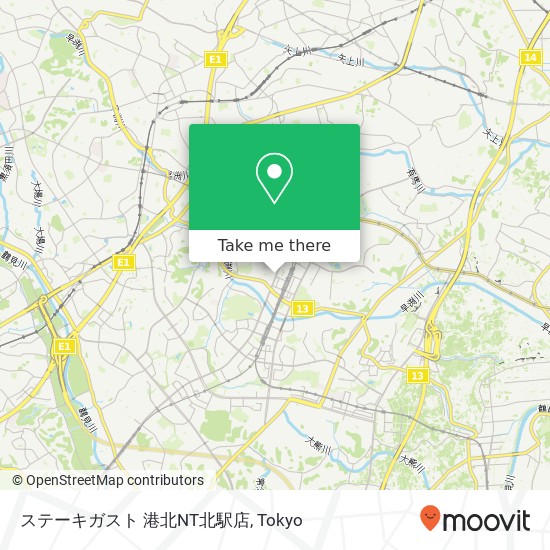 ステーキガスト 港北NT北駅店 map