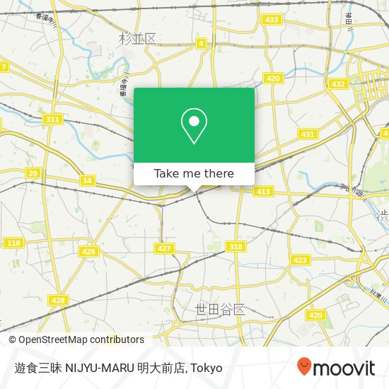 遊食三昧 NIJYU-MARU 明大前店 map