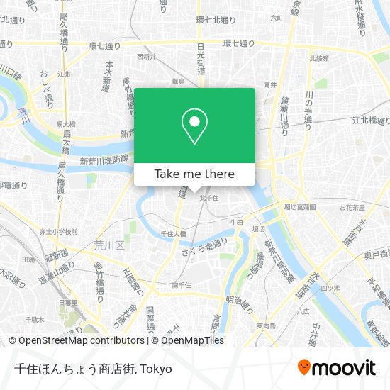 千住ほんちょう商店街 map
