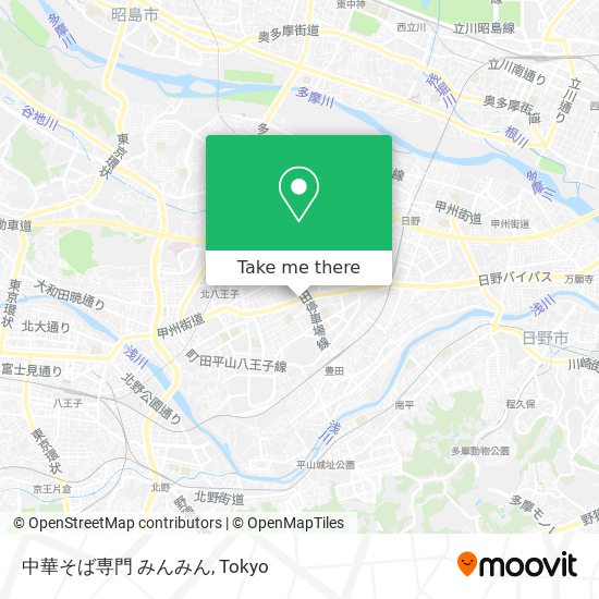 中華そば専門 みんみん map