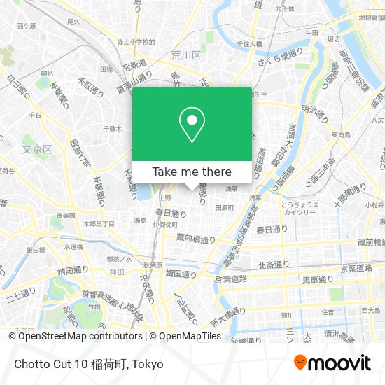Chotto Cut 10 稲荷町 map