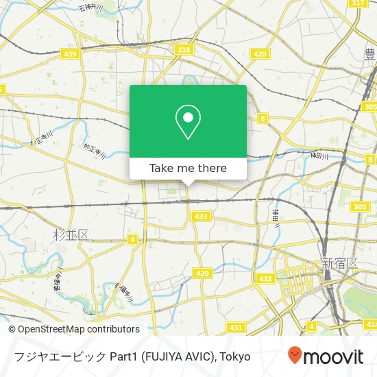 フジヤエービック Part1 (FUJIYA AVIC) map