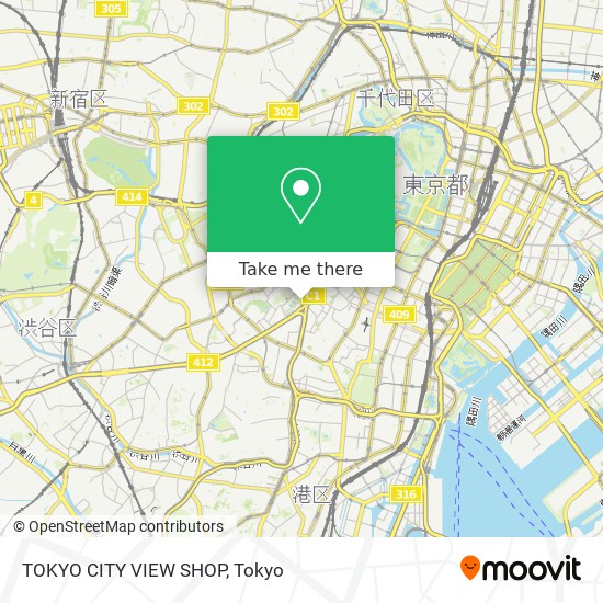 TOKYO CITY VIEW SHOP map