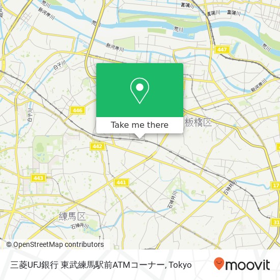 三菱UFJ銀行 東武練馬駅前ATMコーナー map