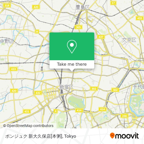 ボンジュク 新大久保店[本粥] map