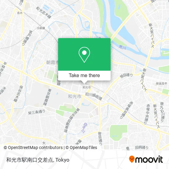 和光市駅南口交差点 map