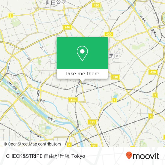 CHECK&STRIPE 自由が丘店 map