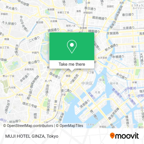 Muji Hotel Ginza map