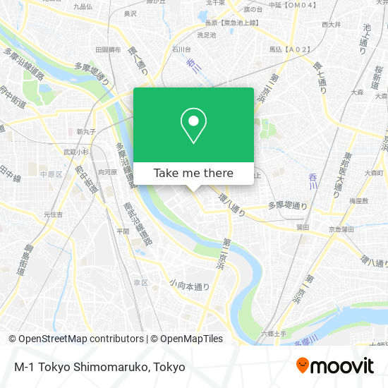 M-1  Tokyo Shimomaruko map