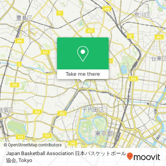 Japan Basketball Association 日本バスケットボール協会 map
