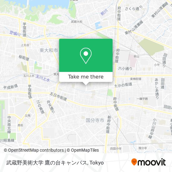 武蔵野美術大学 鷹の台キャンパス map