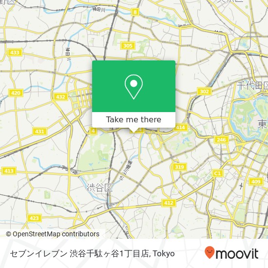 セブンイレブン 渋谷千駄ヶ谷1丁目店 map