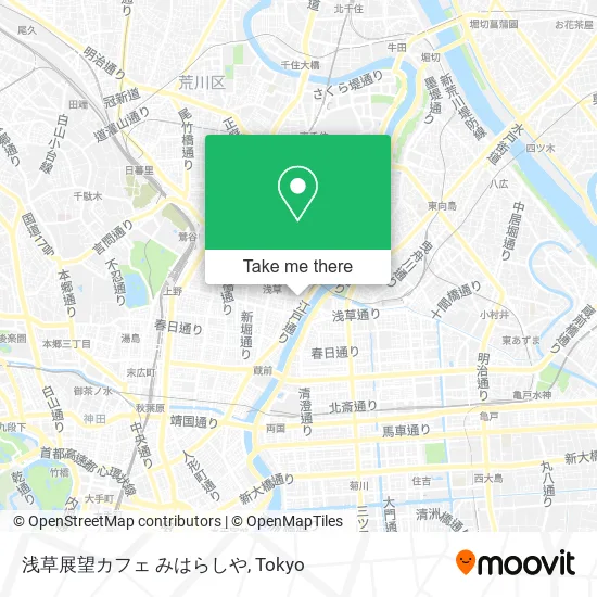 浅草展望カフェ みはらしや map