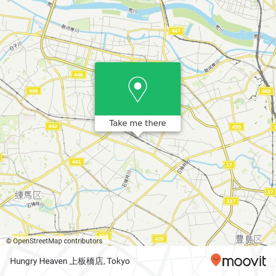 Hungry Heaven 上板橋店 map