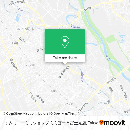 すみっコぐらしショップ ららぽーと富士見店 map