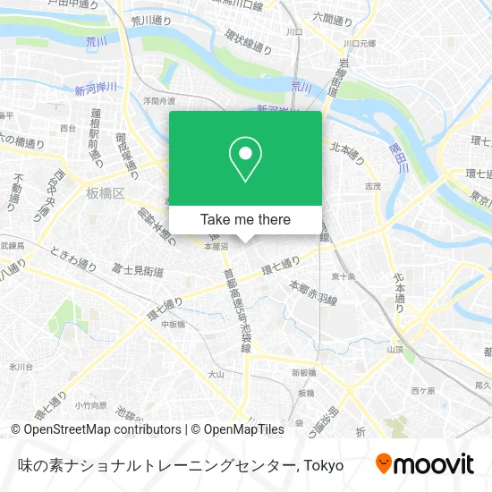 味の素ナショナルトレーニングセンター map