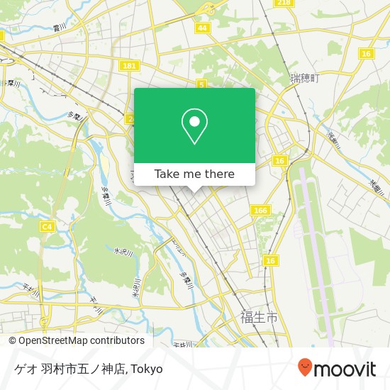 ゲオ 羽村市五ノ神店 map