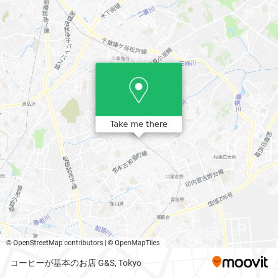 コーヒーが基本のお店 G&S map