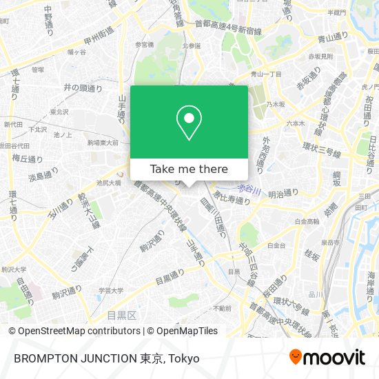 BROMPTON JUNCTION 東京 map