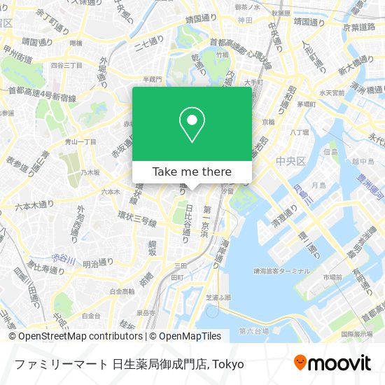 ファミリーマート 日生薬局御成門店 map