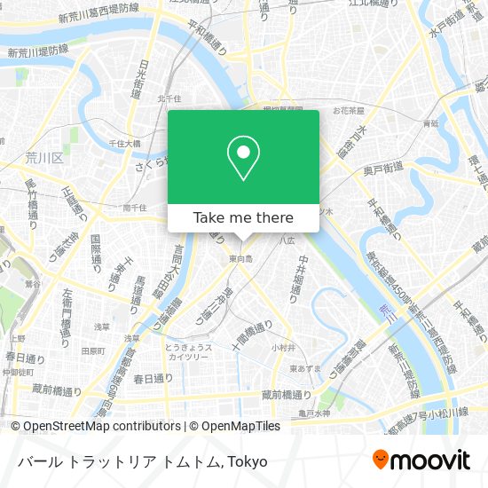 How To Get To バール トラットリア トムトム In 墨田区 By Bus Or Metro