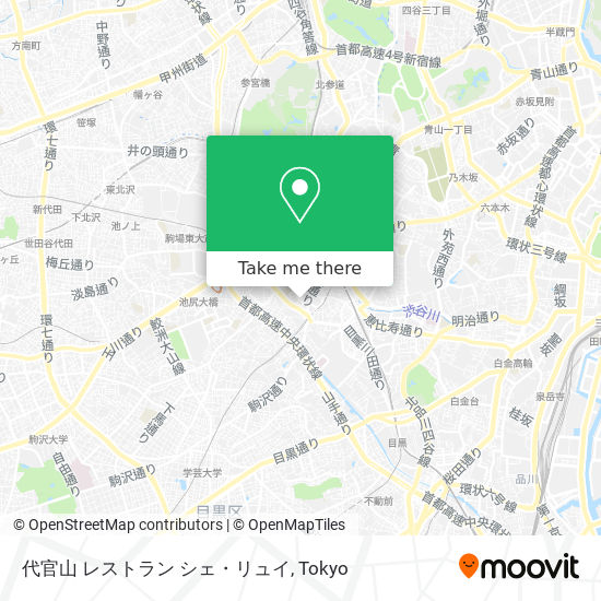 代官山 レストラン シェ・リュイ map