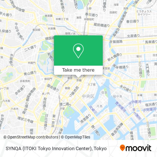 SYNQA (ITOKI Tokyo Innovation Center) map