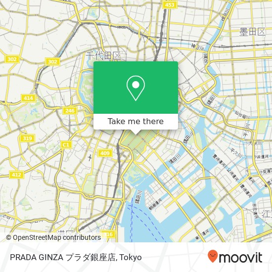 PRADA GINZA プラダ銀座店 map